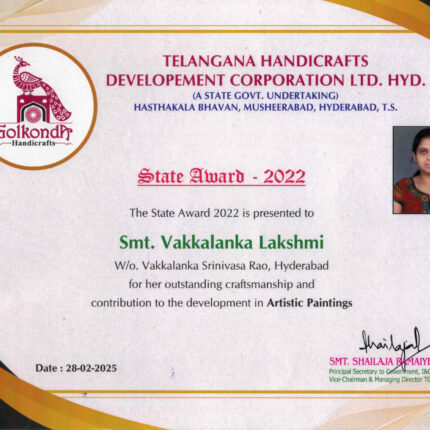 Telangana Glory – Cheriyal-Inspired Art by Lakshmi Vakkalanka | Azadi Ka Amrit Mahotsav Edition