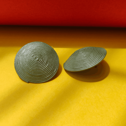 Olive Swirl Lightweight Polymer Clay Studs