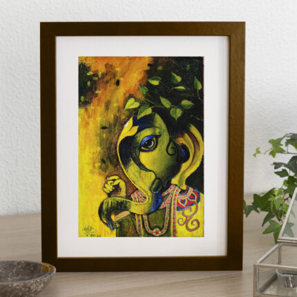 Divinity On Canvas – Lord Ganesha Painting