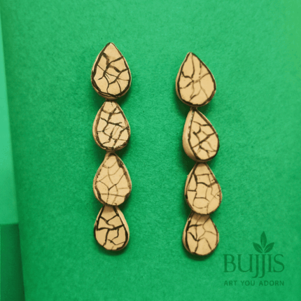 Teardrop Polymer Clay Earrings