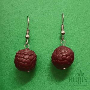 Handmade polymer clay berry drop earrings by Bujjis.in