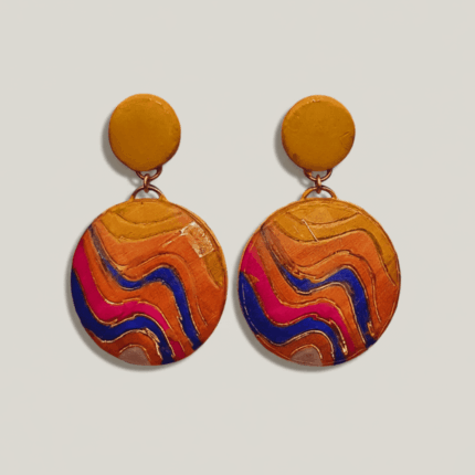 Colorwave Polymer Clay Earrings
